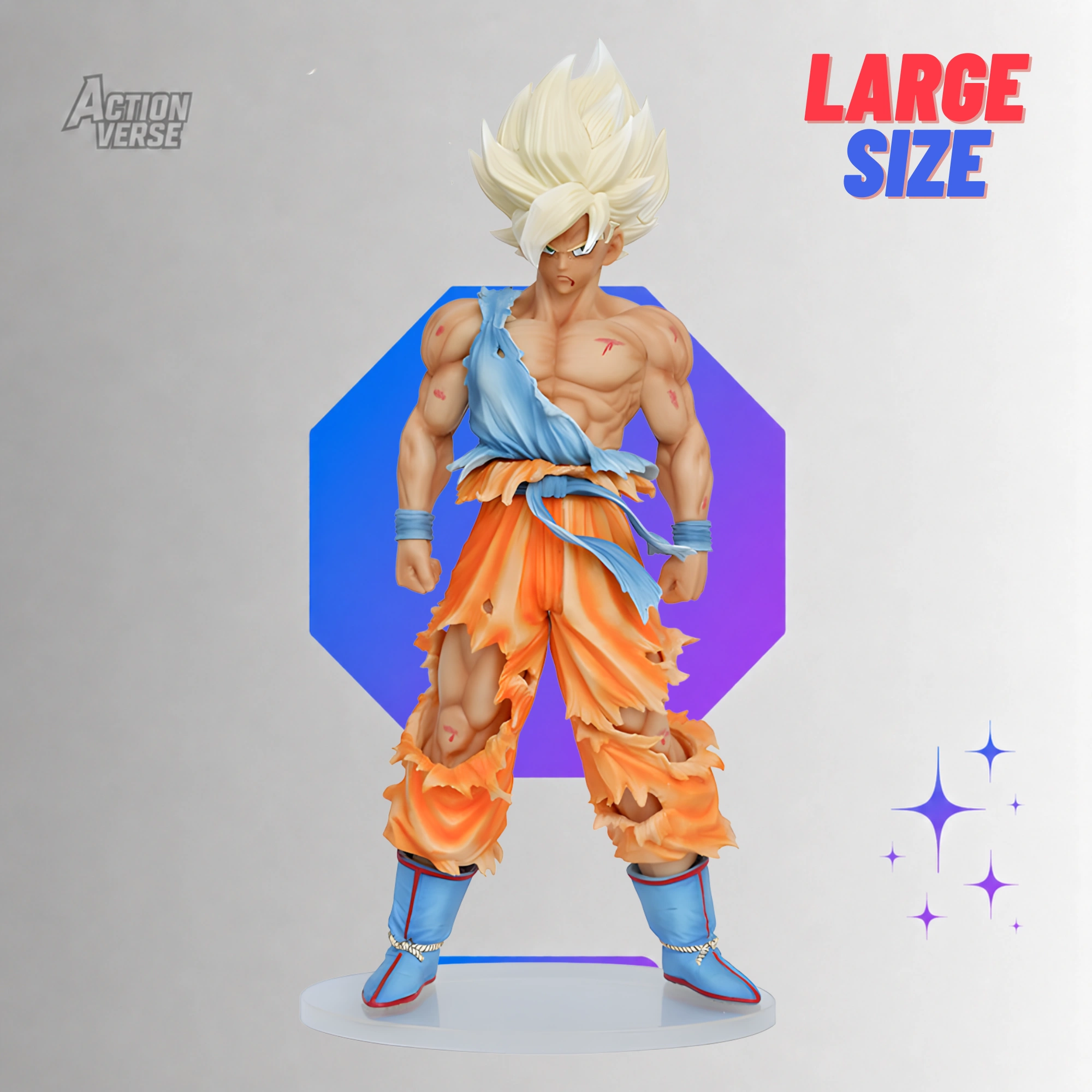 Large Size Battle Damage Goku figure