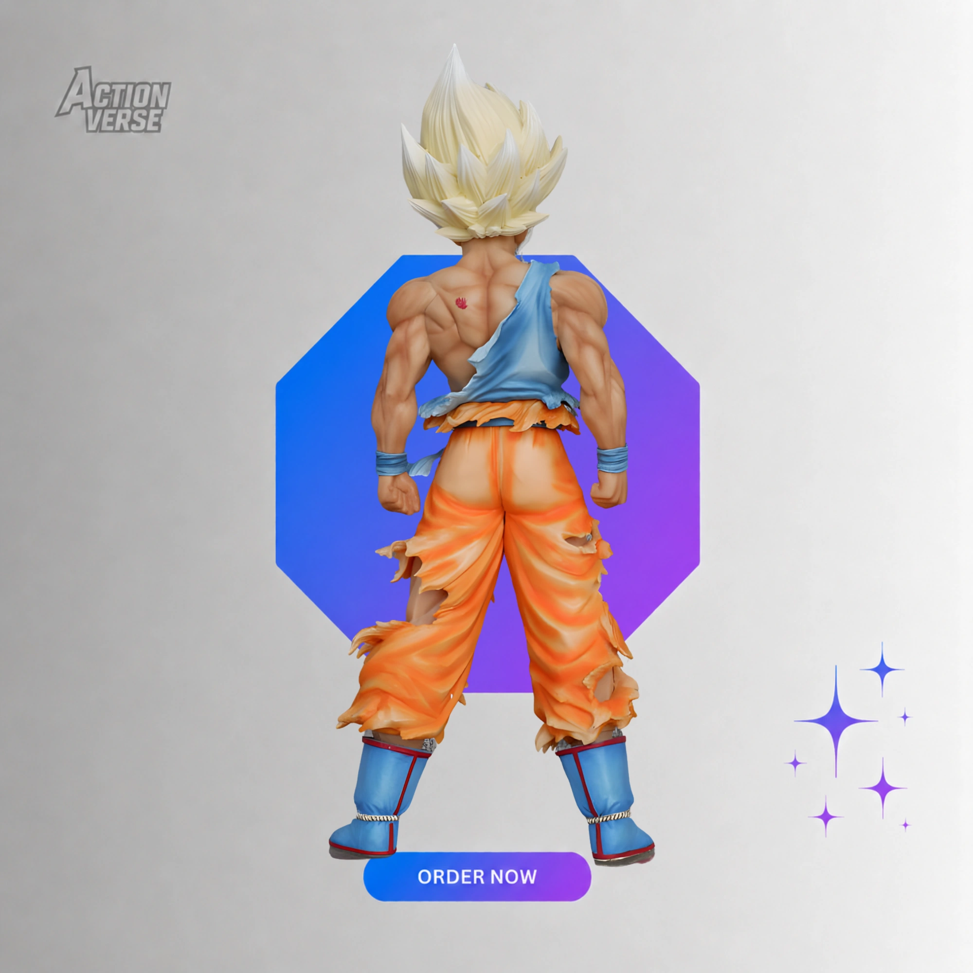 Large Size Battle Damage Goku figure - Image 2