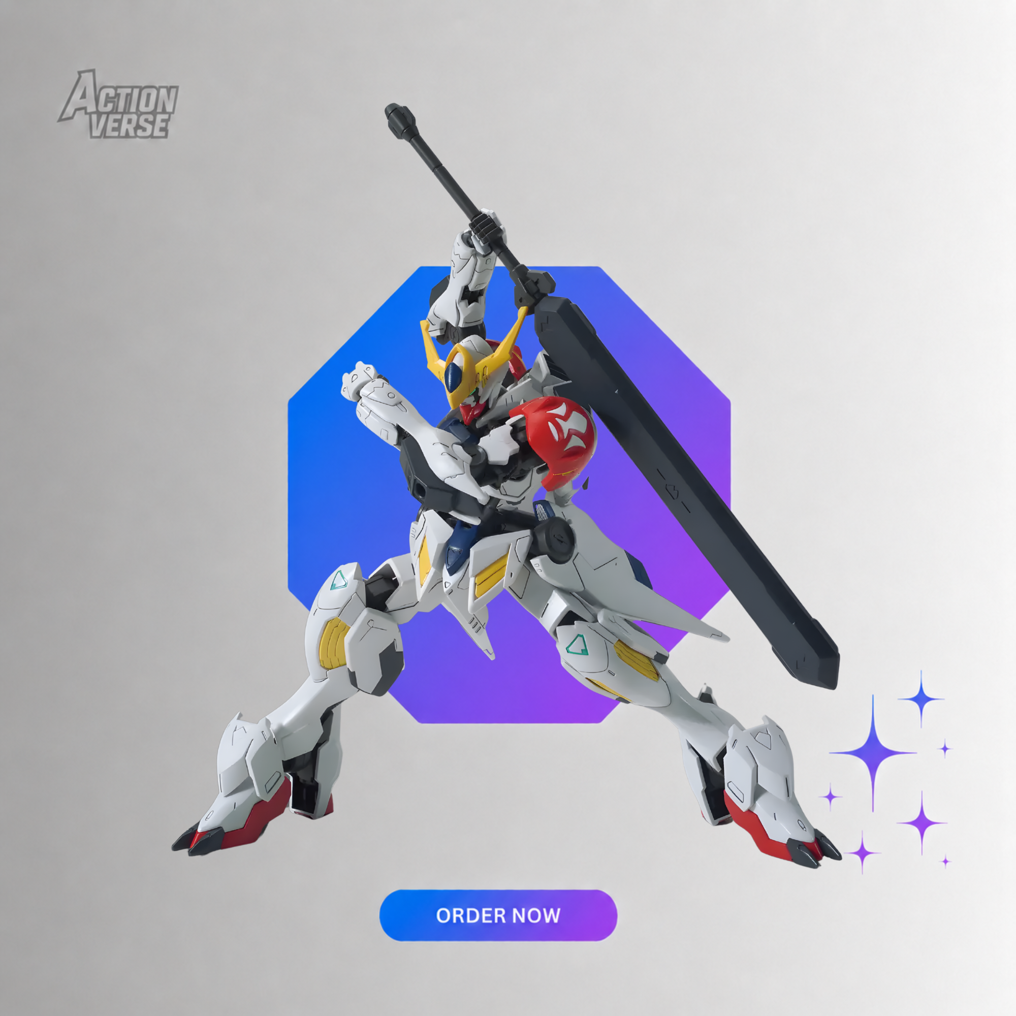HG Gundam Barbatos Lupus With Special Eye Effect (Bootleg) - Image 3